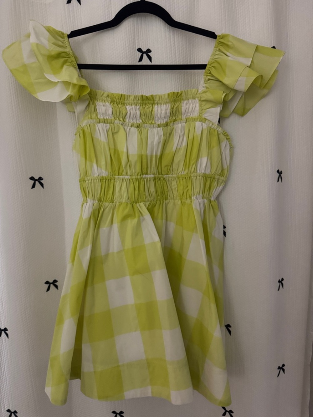 Maeve by Anthropologie Checkered Ruffle Strap Sundress - Size SP